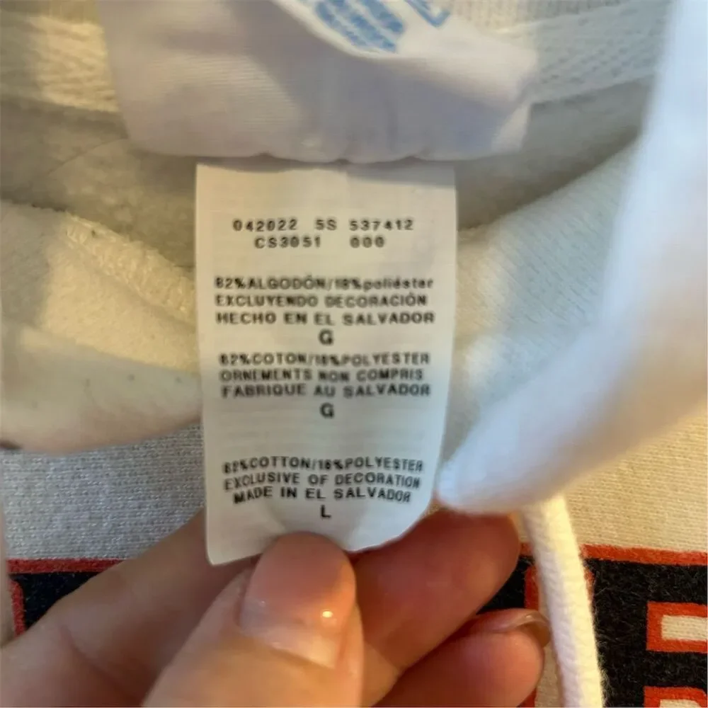 Champion Auburn‎ Tigers Men's Hoodie White Pullover Size L Sports Theme